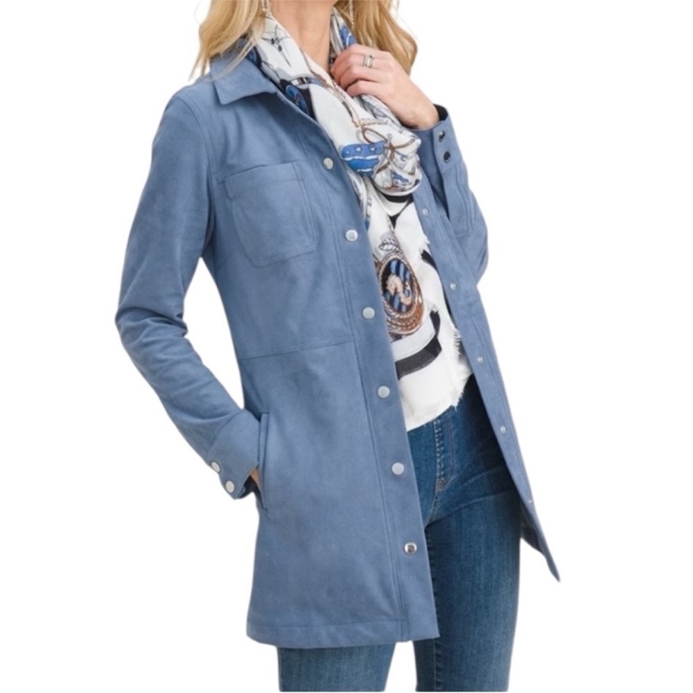 Chico’s Faux Suede Shacket 1 Medium